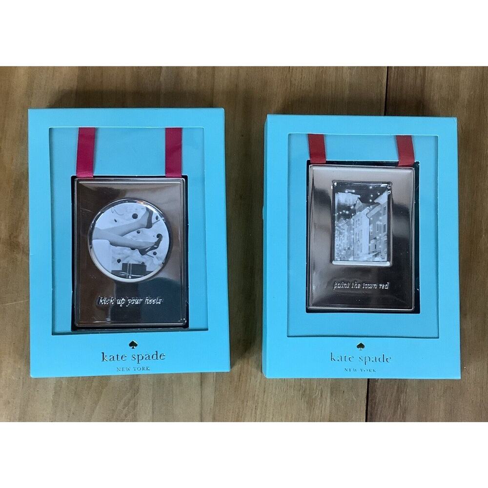 Kate Spade Lenox Ornaments Set Of 2